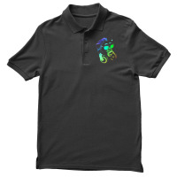 Monkey Chimp With Sunglasses And Headphones Men's Polo Shirt | Artistshot