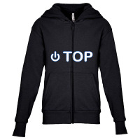 Power Top Youth Zipper Hoodie | Artistshot