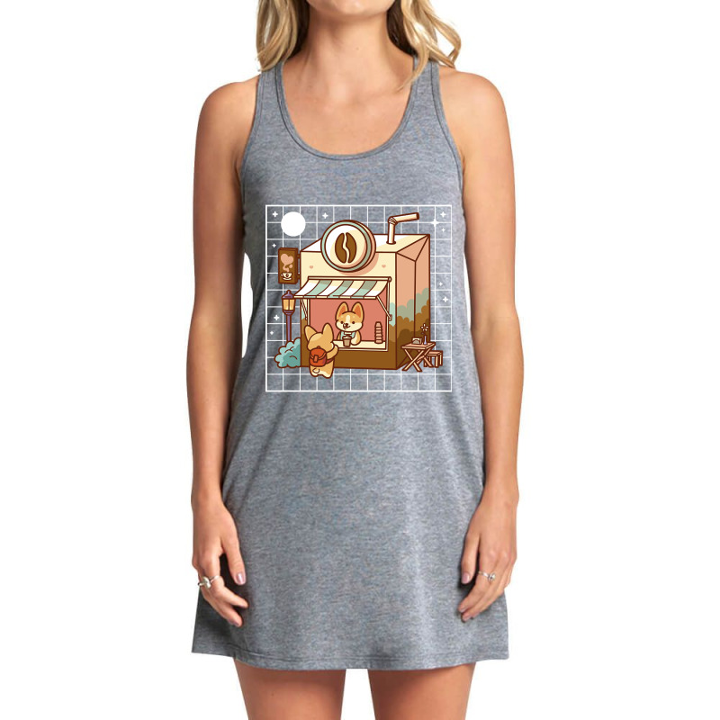 Kawaii Coffee Shop Tank Dress by Ledford Leslie | Artistshot