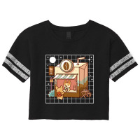 Kawaii Coffee Shop Scorecard Crop Tee | Artistshot