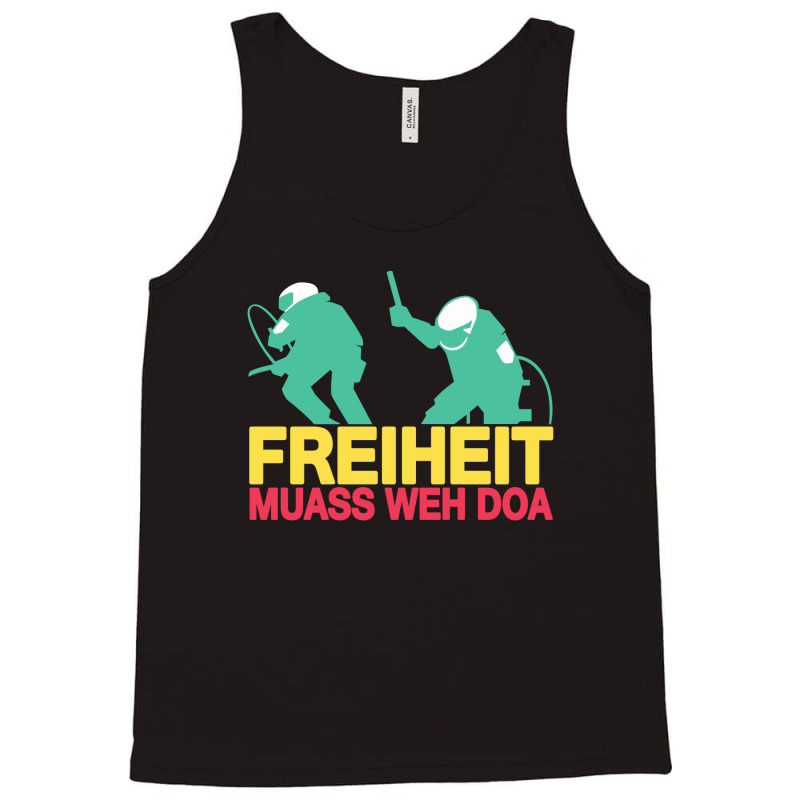 New Freiheit Muass Cool Vector Design Tank Top | Artistshot