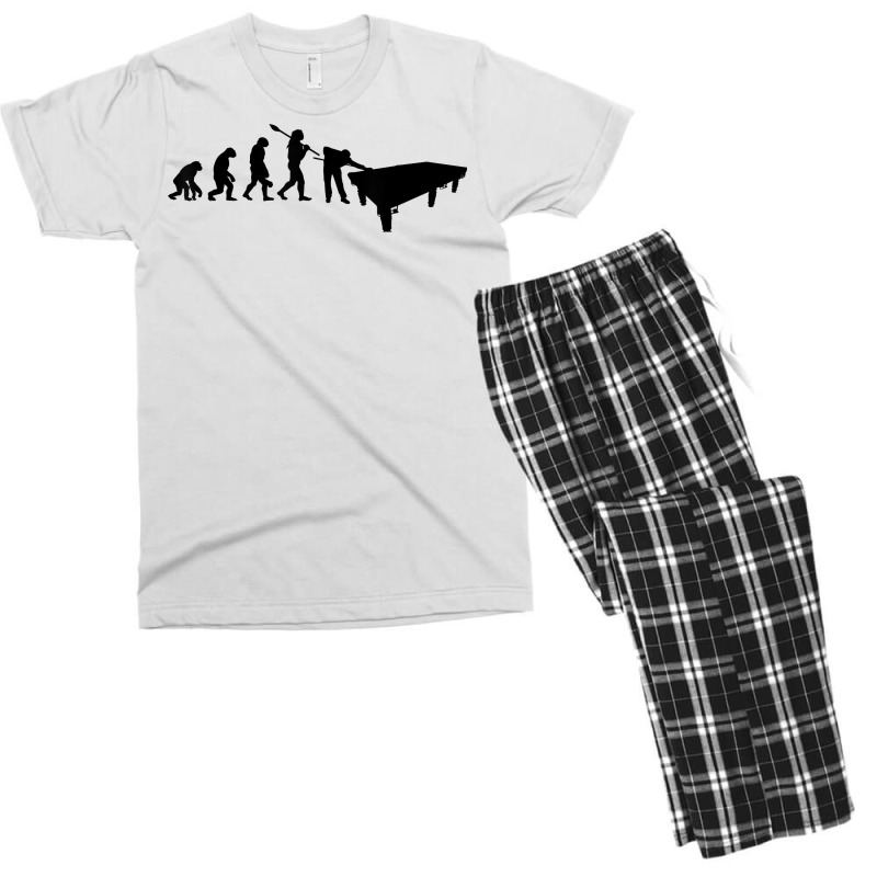 Billiard Evolution Snooker Pool Chalk Billiard Player Queue T Shirt Men's T-shirt Pajama Set | Artistshot