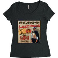 Clint Eastwood - The Ultimate Country Collection Women's Triblend Scoop T-shirt | Artistshot