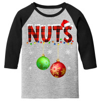 Chestnuts Funny Matching Couples Christmas Lights Nuts T Shirt Youth 3/4 Sleeve | Artistshot