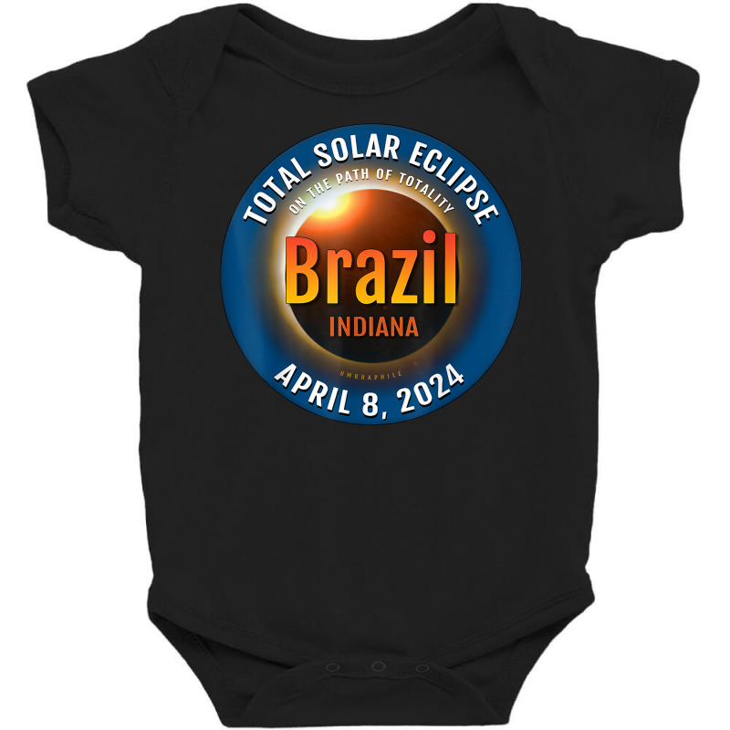 Brazil Indiana In Total Solar Eclipse 2024  3  T Shirt Baby Bodysuit by deemerx8lmshare | Artistshot