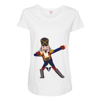 Dabbing Nutcracker Christmas Kids Dab Dance Gift Xmas Maternity Scoop Neck T-shirt | Artistshot