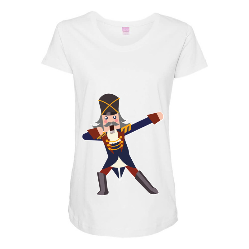 Dabbing Nutcracker Christmas Kids Dab Dance Gift Xmas Maternity Scoop Neck T-shirt by JESSICAFRANKLIN | Artistshot