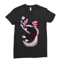 Ninja Axolotl (pink) Ladies Fitted T-shirt | Artistshot