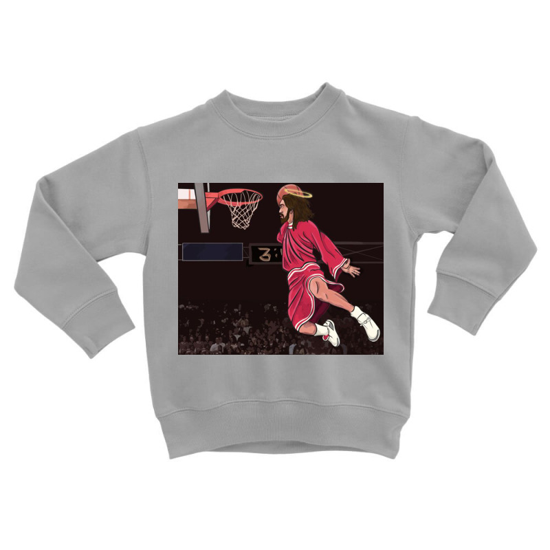 Could Jesus Ball Poster Toddler Sweatshirt | Artistshot