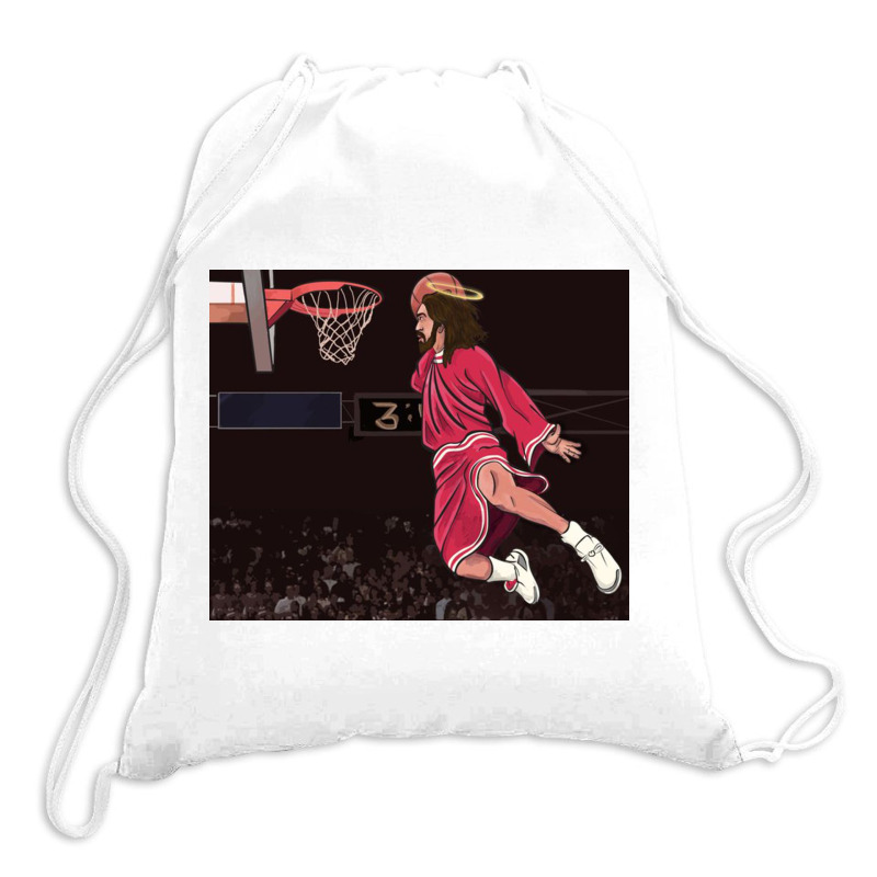 Could Jesus Ball Poster Drawstring Bags | Artistshot