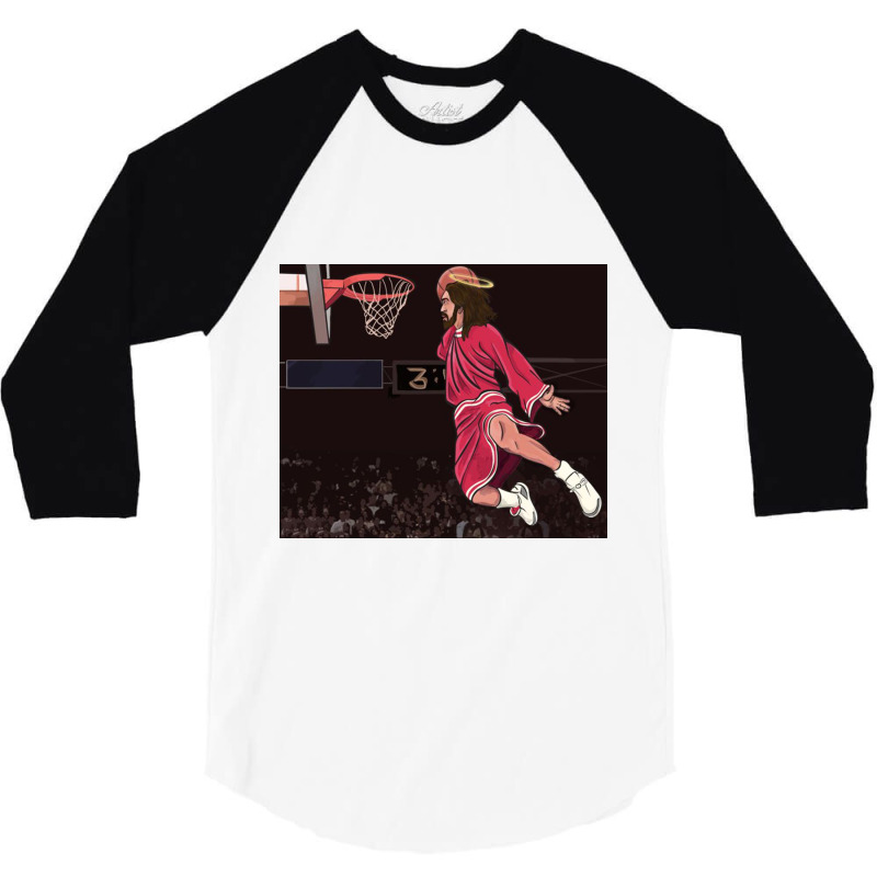 Could Jesus Ball Poster 3/4 Sleeve Shirt | Artistshot