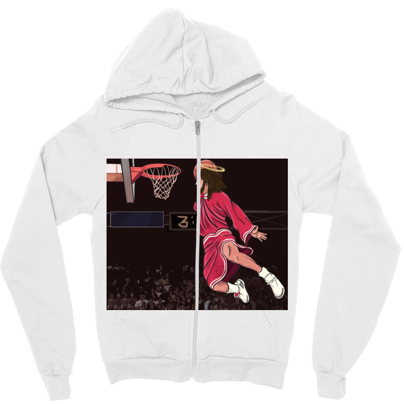 Could Jesus Ball Poster Zipper Hoodie | Artistshot