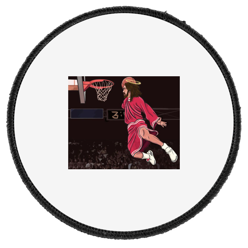 Could Jesus Ball Poster Round Patch | Artistshot