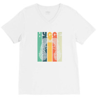 Hygge Trending Girl Melanin Black Afro Natural Hair Woman V-neck Tee | Artistshot