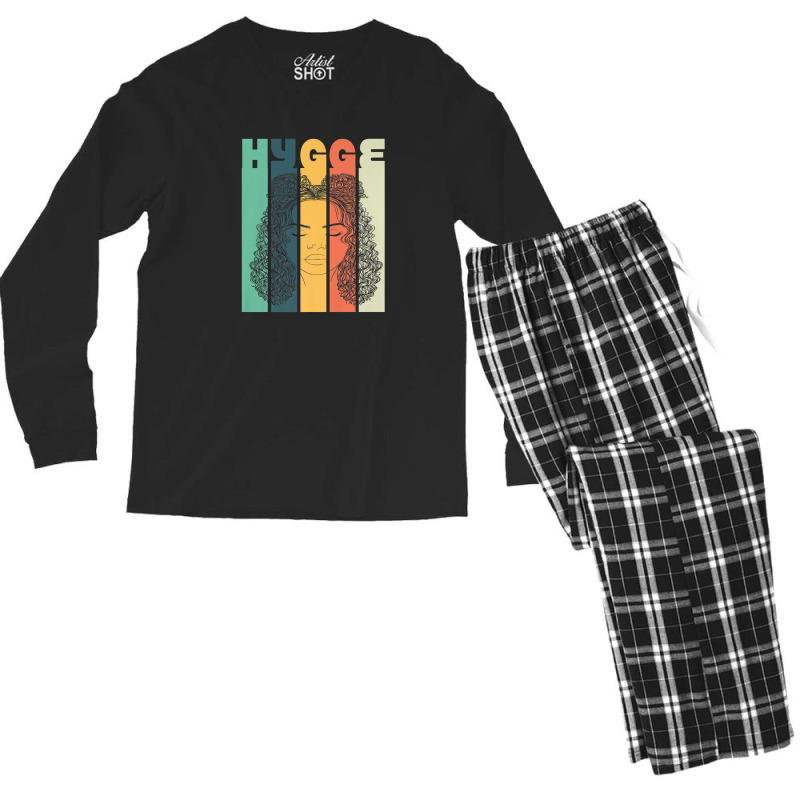 Hygge Trending Girl Melanin Black Afro Natural Hair Woman Men's Long Sleeve Pajama Set | Artistshot