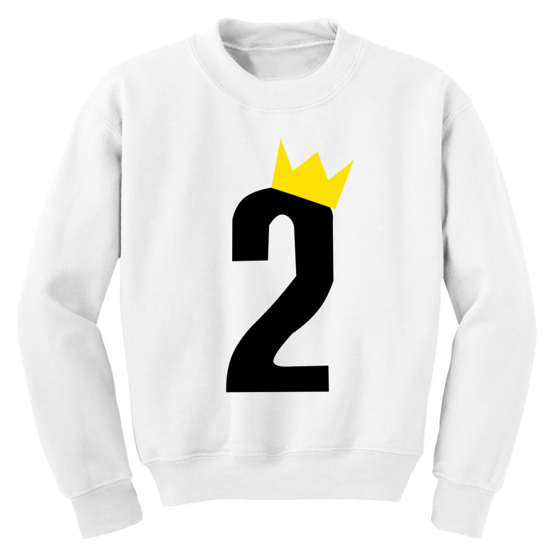 Second Birthday Crown Youth Sweatshirt | Artistshot