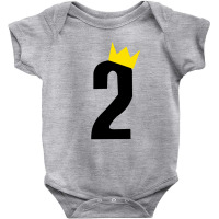 Second Birthday Crown Baby Bodysuit | Artistshot