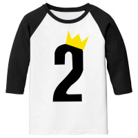 Second Birthday Crown Youth 3/4 Sleeve | Artistshot