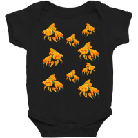 Golden Fish Pattern Baby Bodysuit | Artistshot