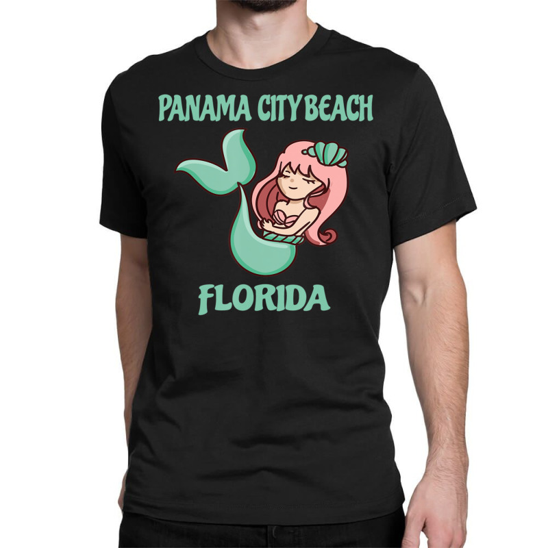 Panama City Beach Cute Mermaid Themed Classic T-shirt by rastyrocl | Artistshot