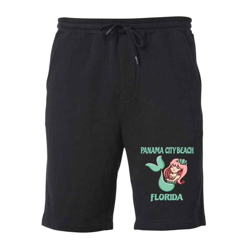 Panama City Beach Cute Mermaid Themed Fleece Short by rastyrocl | Artistshot