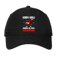 Sorry Girls Mom Is My Valentine Toddler Boy Valentines Son Adjustable Cap | Artistshot