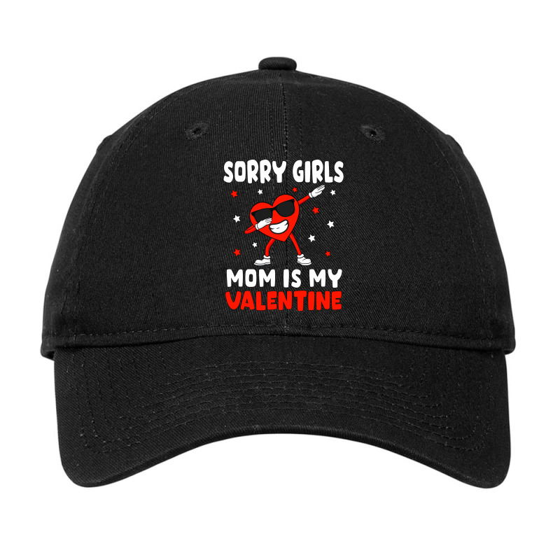 Sorry Girls Mom Is My Valentine Toddler Boy Valentines Son Adjustable Cap | Artistshot