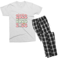 Hello 2023 Happy New Year 2023 Retro Vintage Men's T-shirt Pajama Set | Artistshot