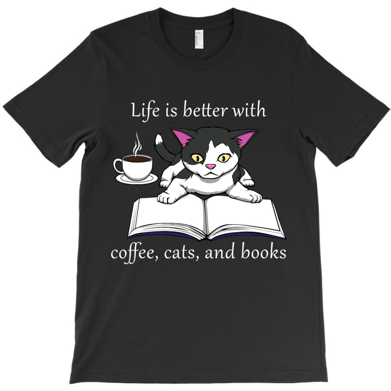 Cat Reading A Book Cute Cozy Coffee T-shirt | Artistshot