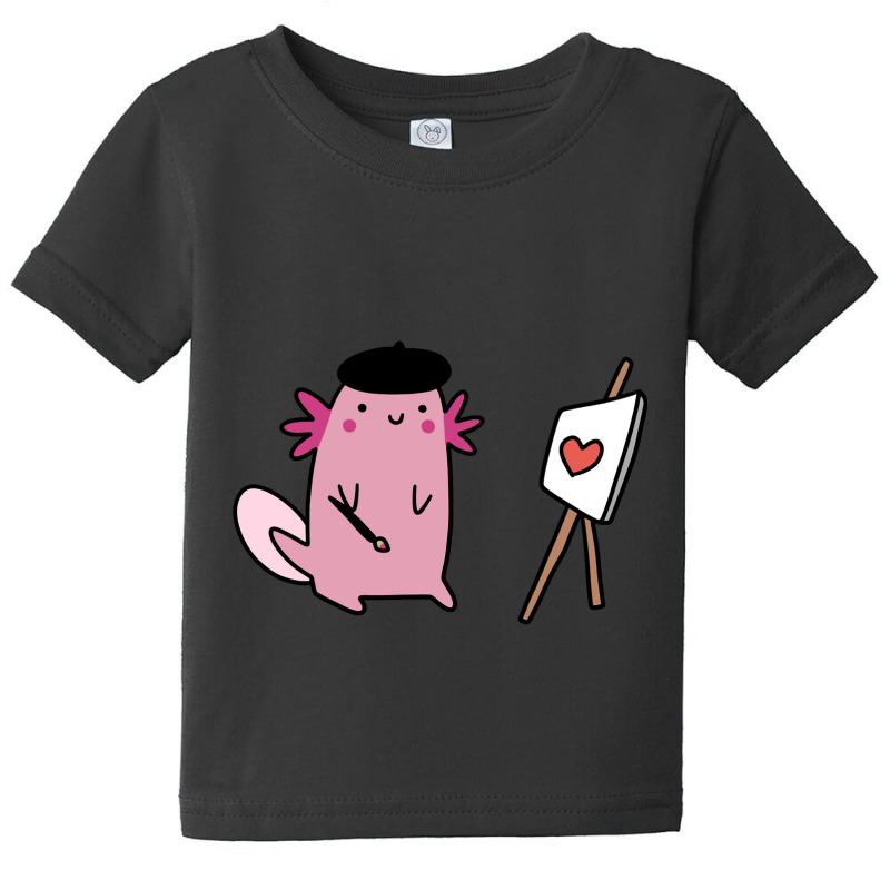 Painter Axolotl Baby Tee by Min05 | Artistshot