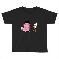 Painter Axolotl Toddler T-shirt | Artistshot