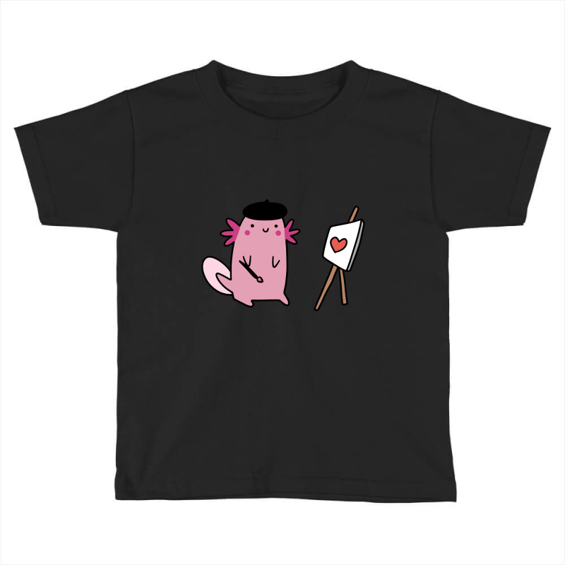 Painter Axolotl Toddler T-shirt by Min05 | Artistshot