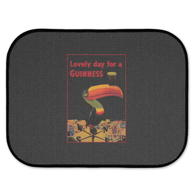 Lovely Day For A Guinness Letter Rear Car Mat | Artistshot