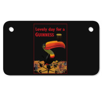 Lovely Day For A Guinness Letter Motorcycle License Plate | Artistshot