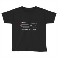 Anatomy Of A Pew Funny Shooting Ammo Design Toddler T-shirt | Artistshot