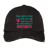 Then I Started Working As A Bartender Shirt Vintage Cap | Artistshot