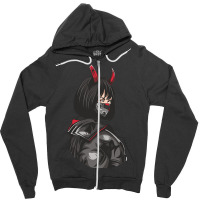 Anime. The Girl With Horns Zipper Hoodie | Artistshot