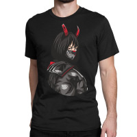 Anime. The Girl With Horns Classic T-shirt | Artistshot