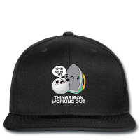 Things Iron Working Out Cute Golf Pun Printed Hat | Artistshot