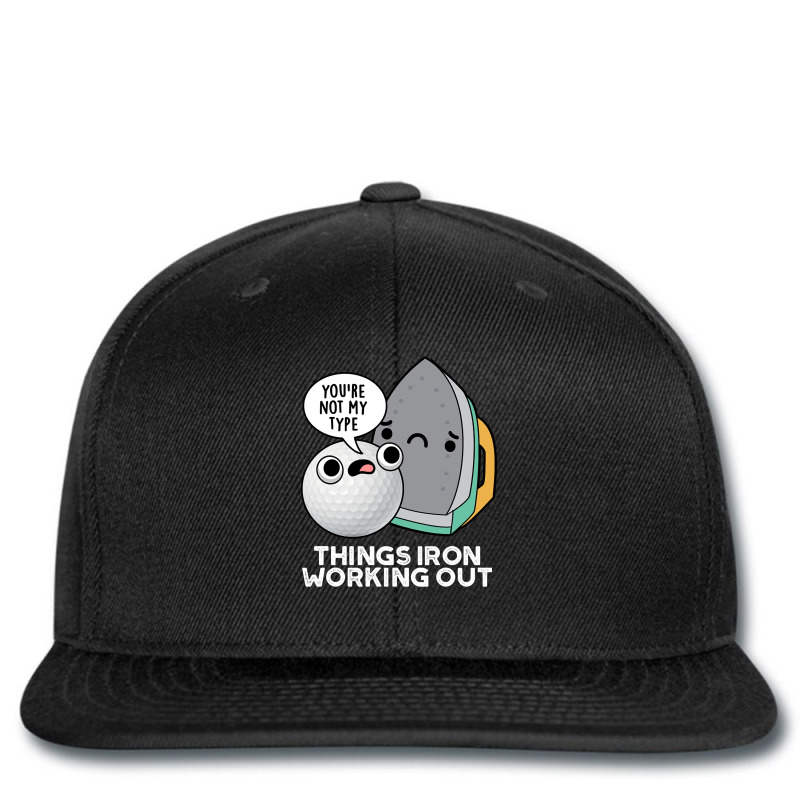 Things Iron Working Out Cute Golf Pun Printed hat by Sierra Dennis | Artistshot