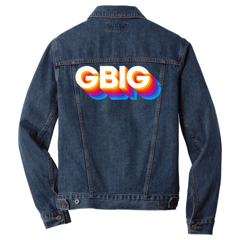 70s 80s Retro Gbig Reveal Sorority Sister Big Little Week Men Denim Jacket | Artistshot