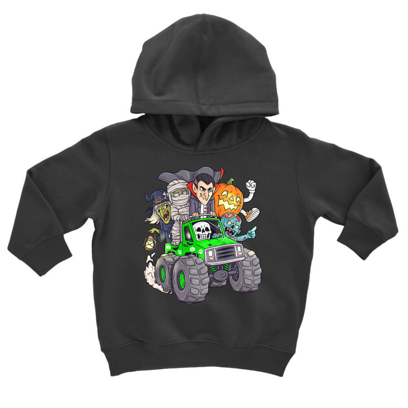 Halloween Skeleton Zombie Monster Truck Vampire Boys Kids  Copy Toddler Hoodie by Davidartist | Artistshot