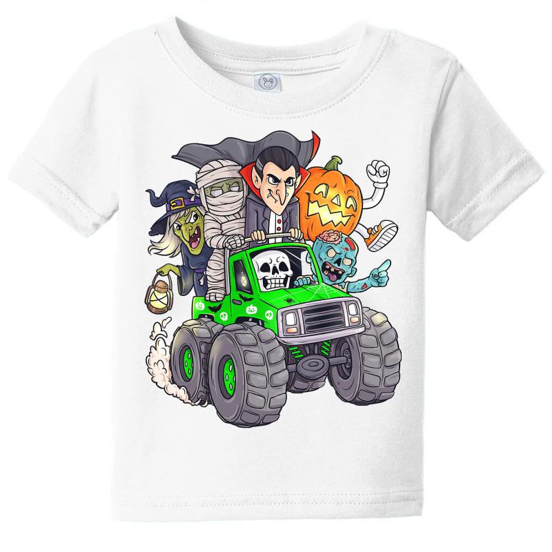 Halloween Skeleton Zombie Monster Truck Vampire Boys Kids  Copy Baby Tee by Davidartist | Artistshot