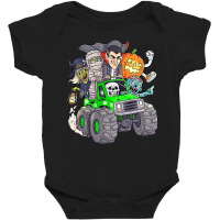 Halloween Skeleton Zombie Monster Truck Vampire Boys Kids  Copy Baby Bodysuit | Artistshot