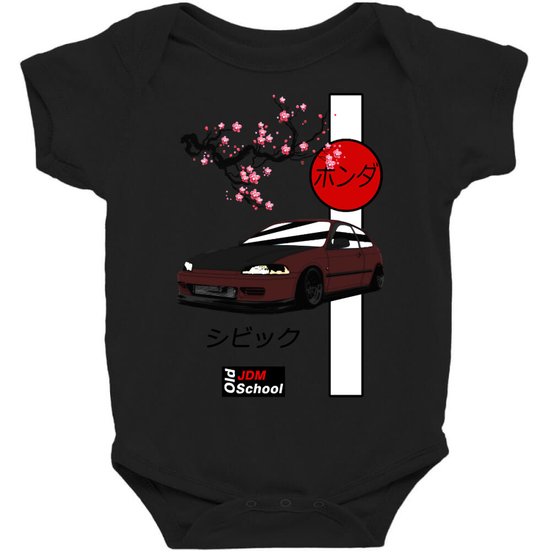 Jdm Eg Red Sun Edition Baby Bodysuit by macklinsampson | Artistshot