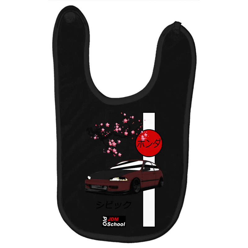 Jdm Eg Red Sun Edition Baby Bibs by macklinsampson | Artistshot