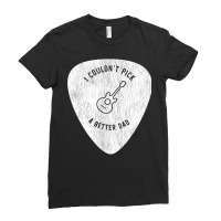 I Couldn't Pick A Better Dad, Guitarist Pick Pocket Graphic T Shirt Ladies Fitted T-shirt | Artistshot