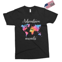 Adventure Awaits Mandala World Map Travel Outdoor Camping Exclusive T-shirt | Artistshot