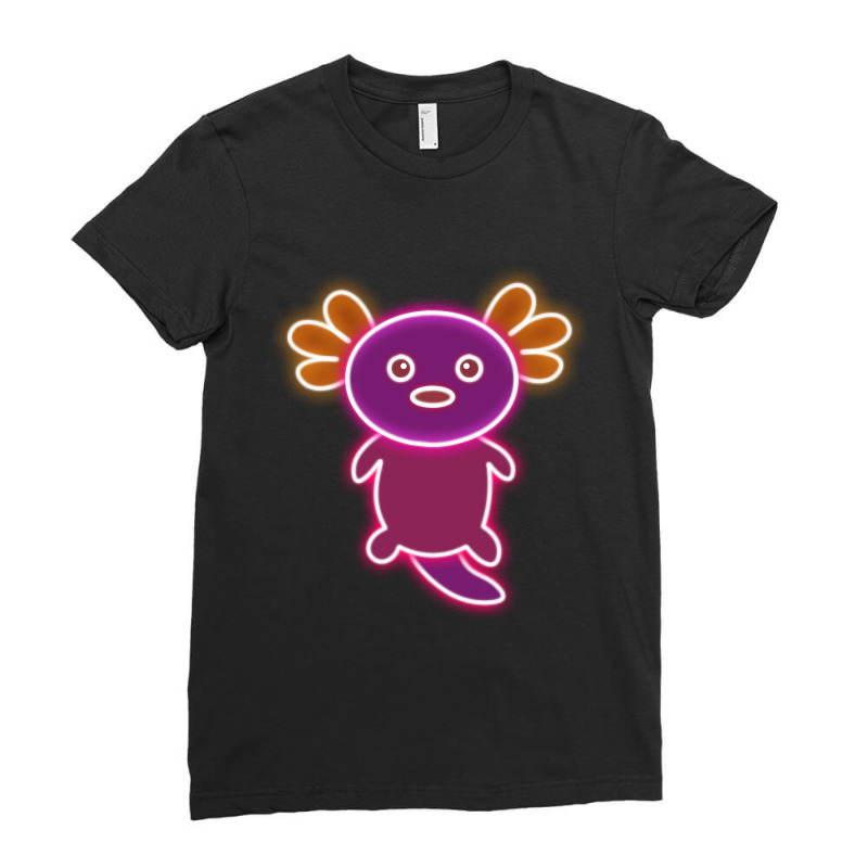 Axolotl Lovely Ladies Fitted T-Shirt by Min09 | Artistshot