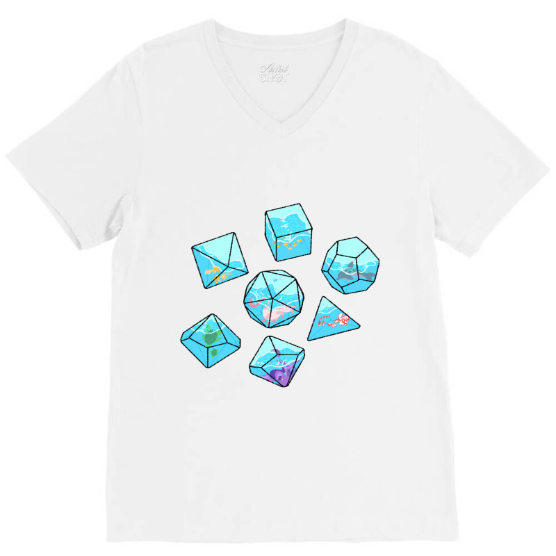 Pond Life Dice V-neck Tee | Artistshot